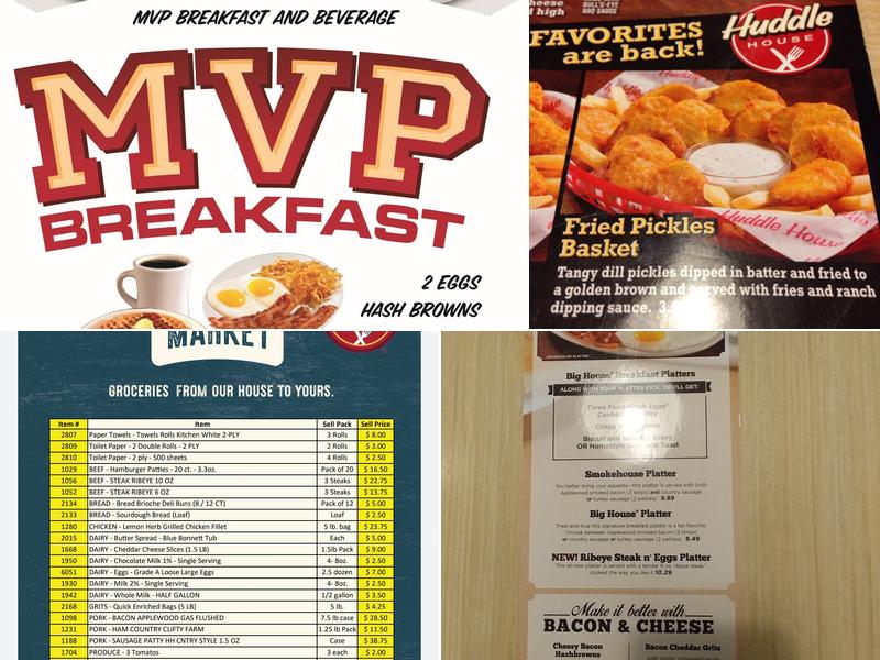Huddle House Menu