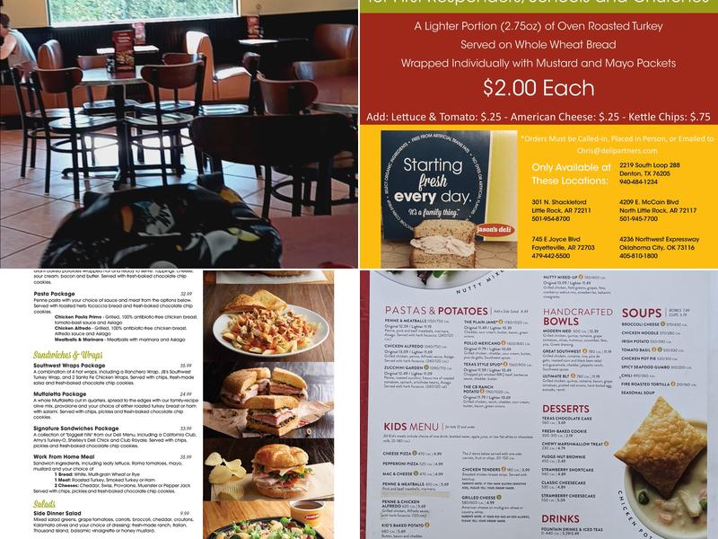 Jason's Deli Menu