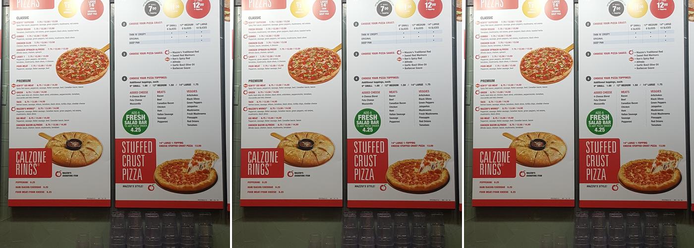 Mazzio’s Pizza & Wings Menu