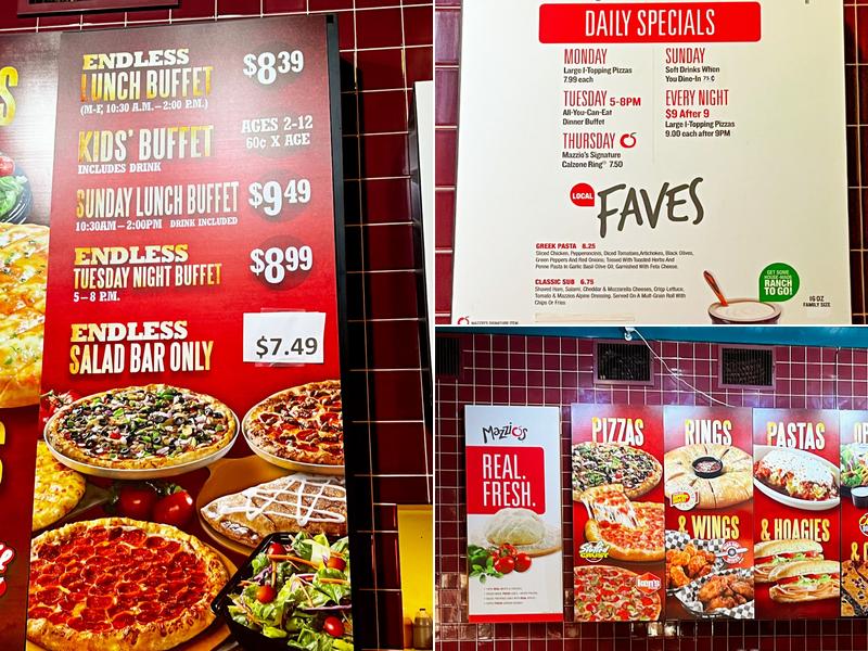 Mazzio’s Pizza & Wings Menu
