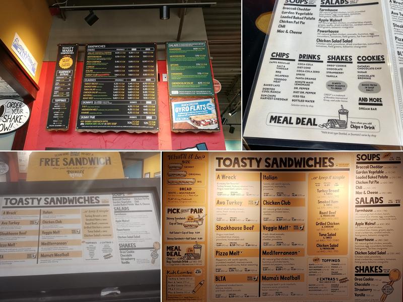 Potbelly Sandwich Shop Menu