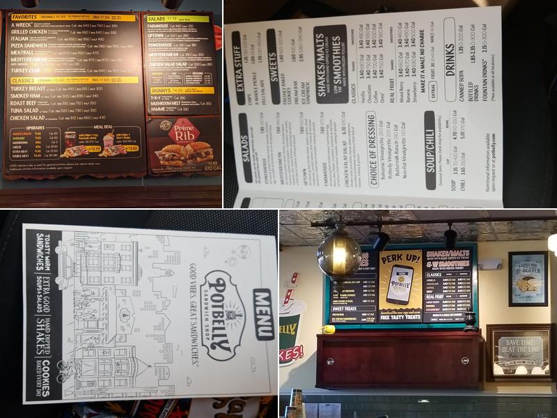 Potbelly Sandwich Shop Menu