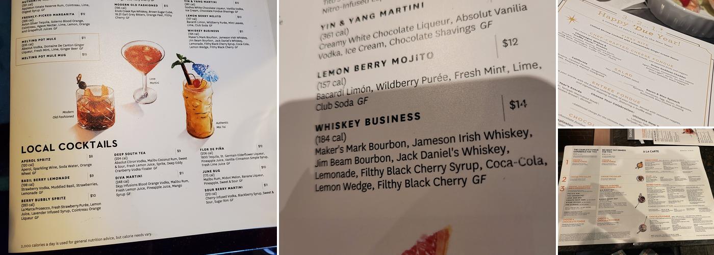 The Melting Pot Menu