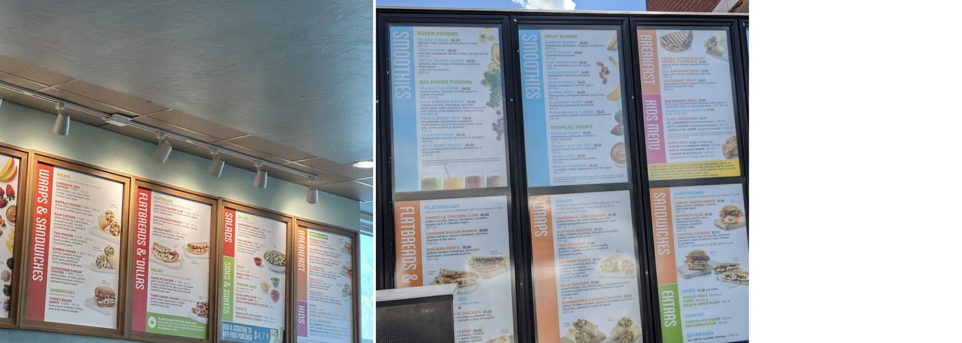 Tropical Smoothie Cafe Menu