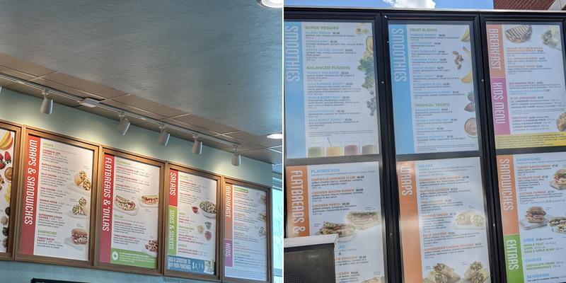 Tropical Smoothie Cafe Menu