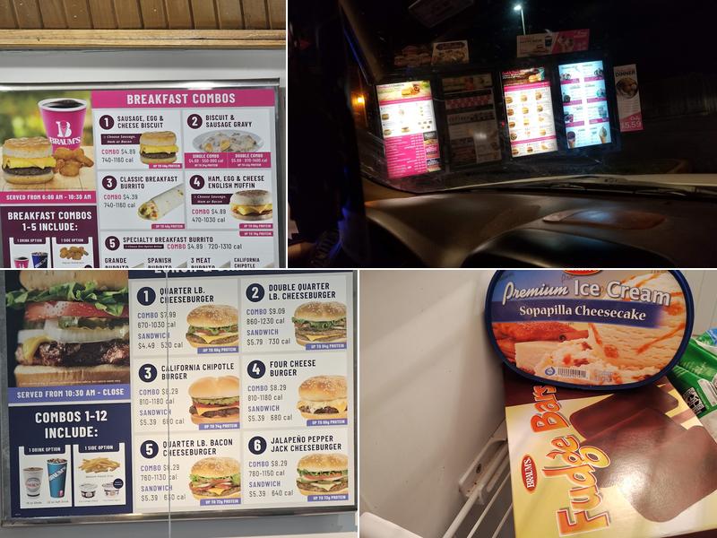 Braum's Ice Cream & Dairy Store Menu