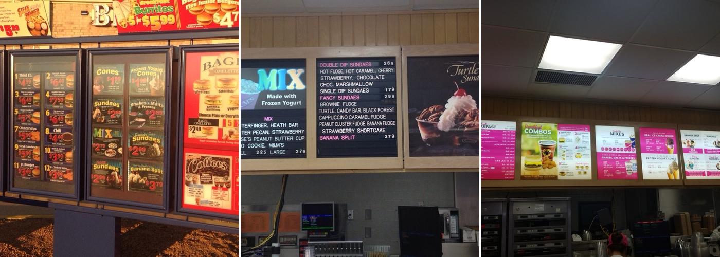 Braum's Ice Cream & Dairy Store Menu