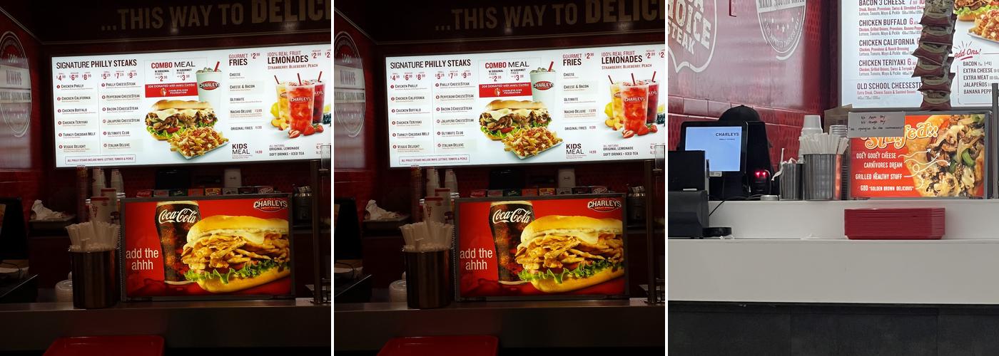 Charleys Cheesesteaks Menu