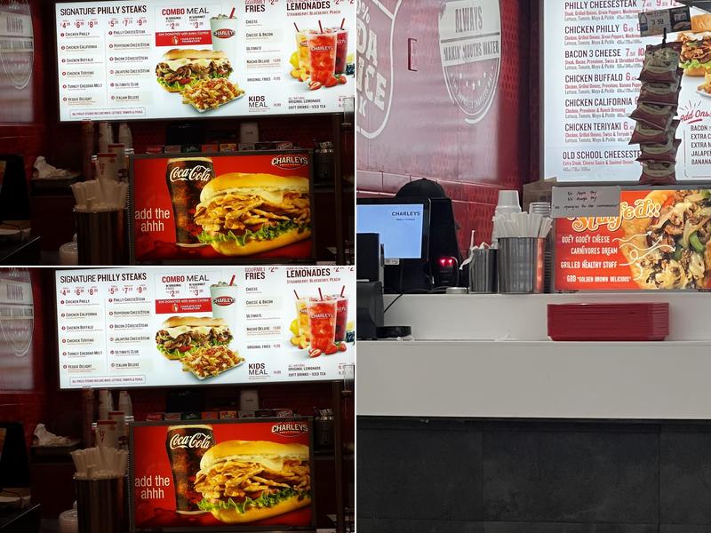 Charleys Cheesesteaks Menu