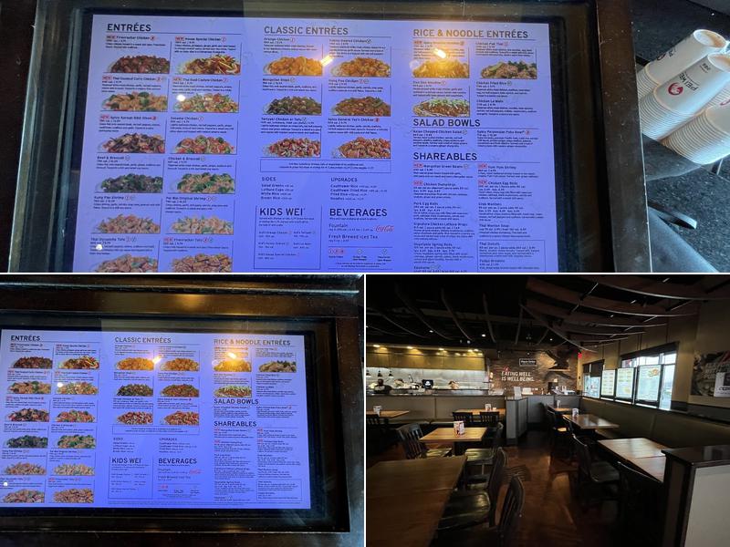 Pei Wei Asian Kitchen Menu