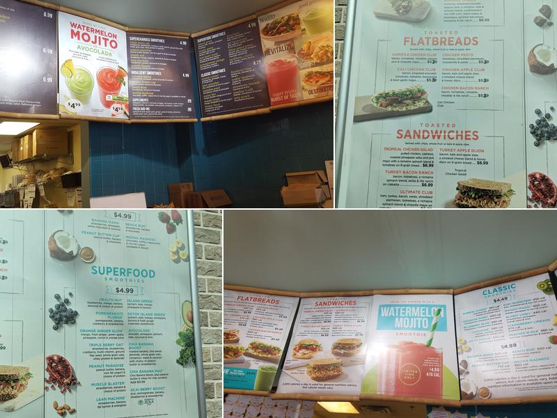 Tropical Smoothie Cafe Menu