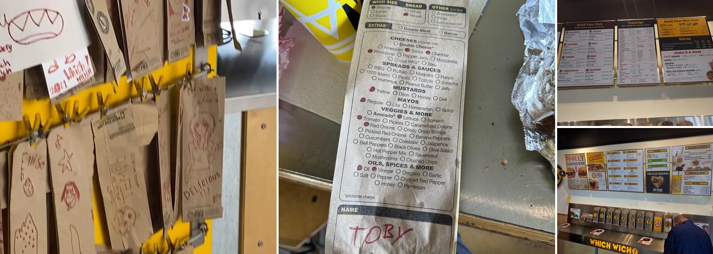 Which Wich Copper Mountain Menu