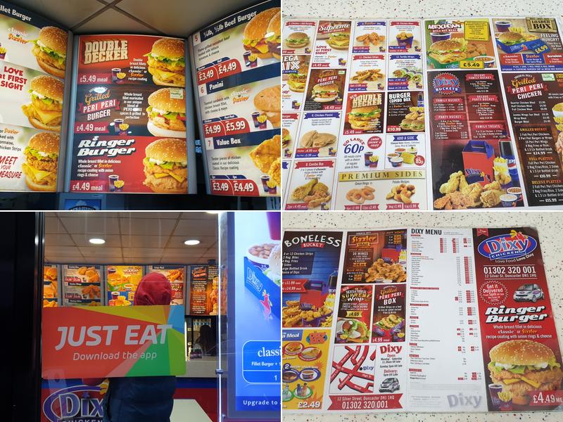 Dixy Chicken Menu
