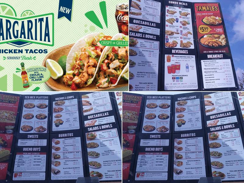 Taco Bueno Menu