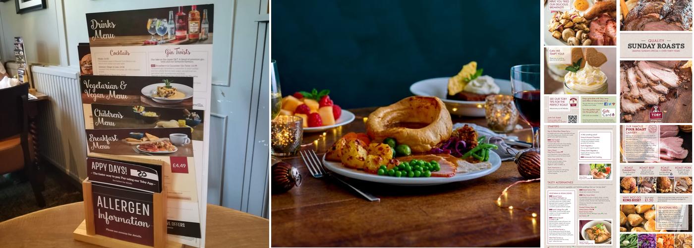 Toby Carvery Bessacarr Menu