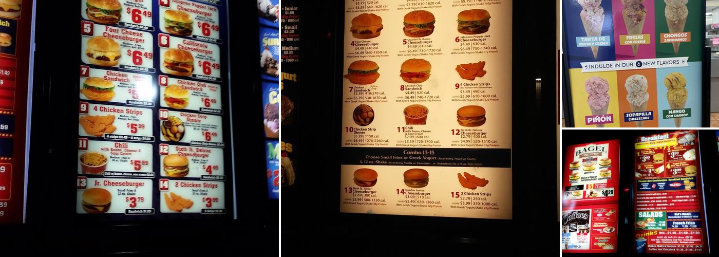 Braum's Ice Cream & Dairy Store Menu