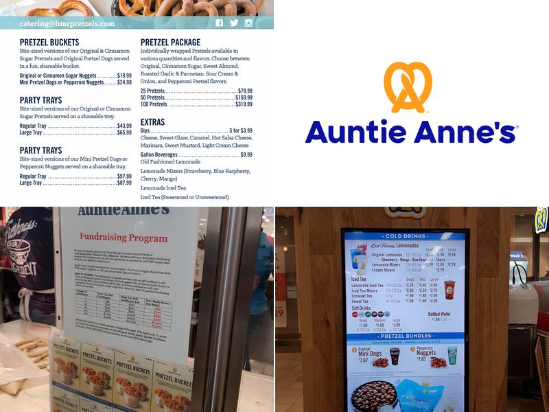 Auntie Anne's Menu