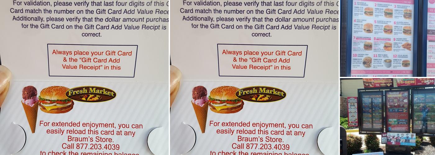 Braum's Ice Cream & Dairy Store Menu