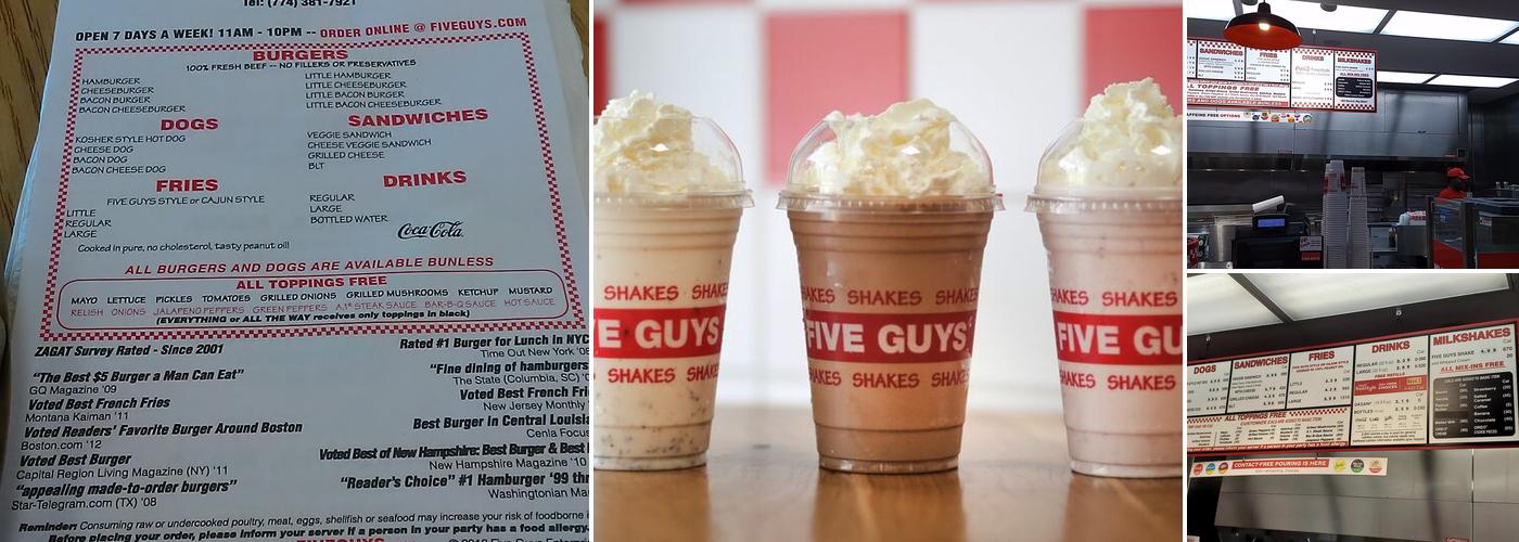 Five Guys Menu