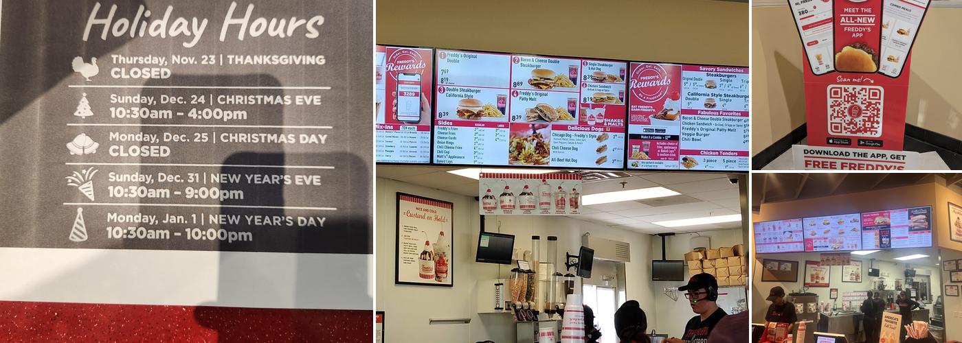 Freddy's Frozen Custard & Steakburgers Menu