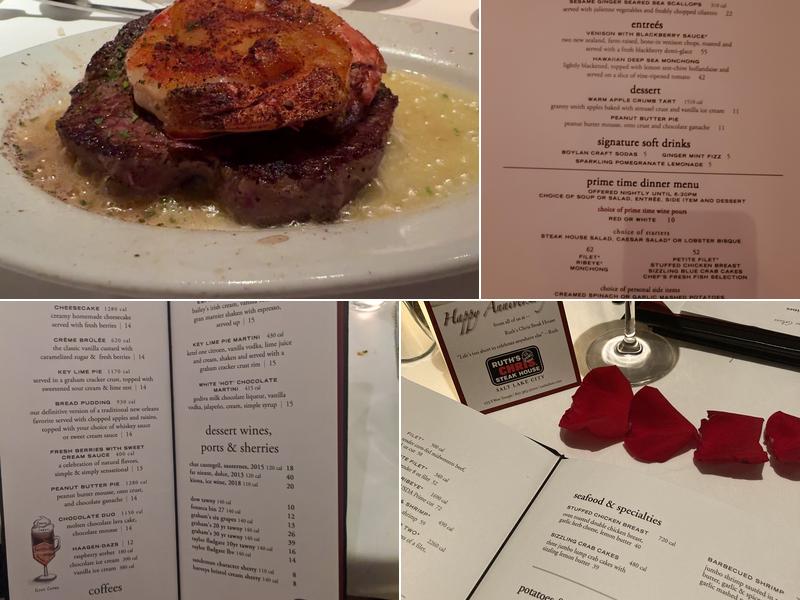 Ruth's Chris Steak House Menu