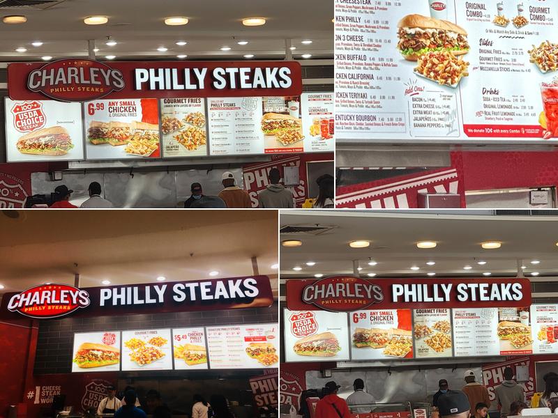 Charleys Cheesesteaks Menu