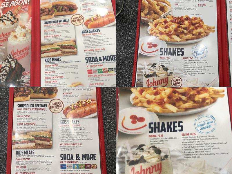 Johnny Rockets Menu