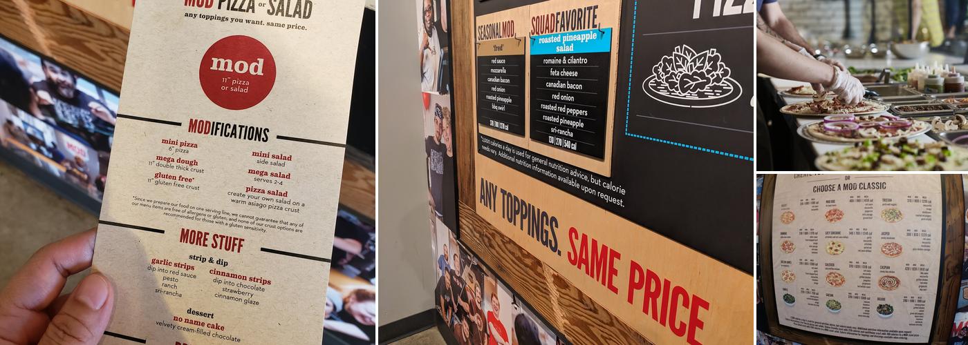 MOD Pizza Menu