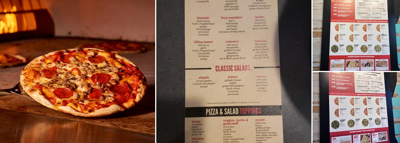 MOD Pizza Menu
