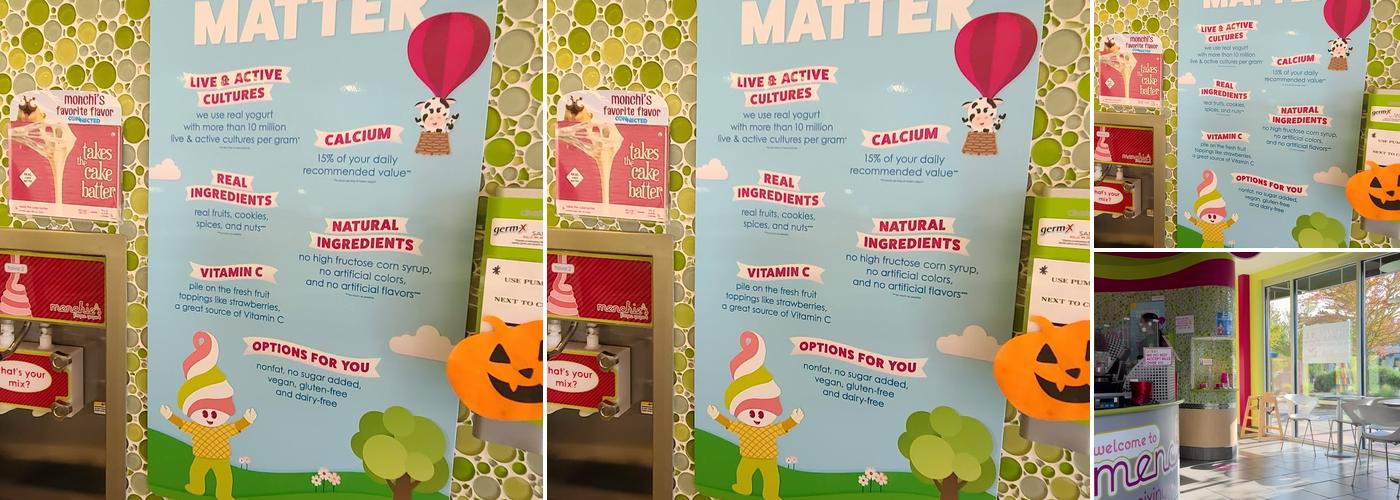 Menchie's Frozen Yogurt Menu