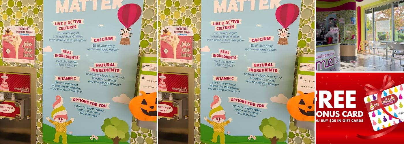 Menchie's Frozen Yogurt Menu