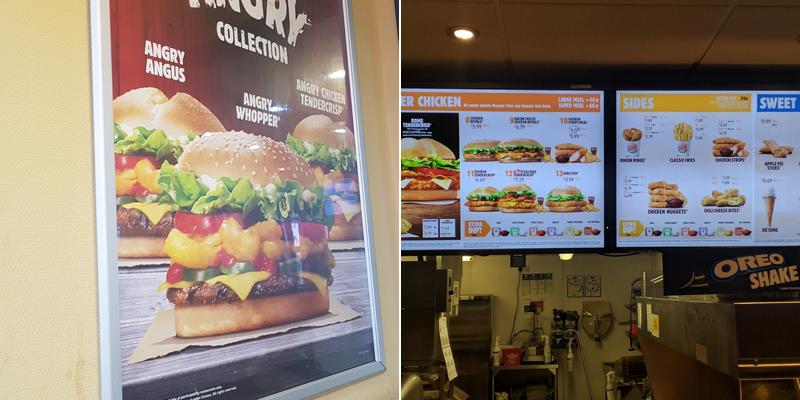 Burger King Menu