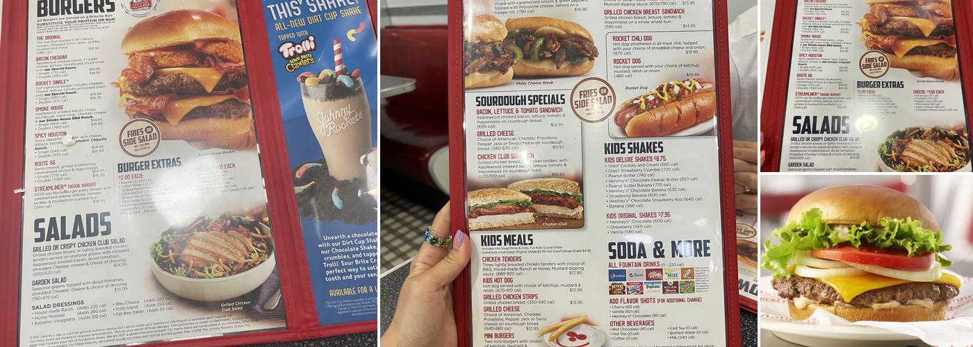 Johnny Rockets Menu