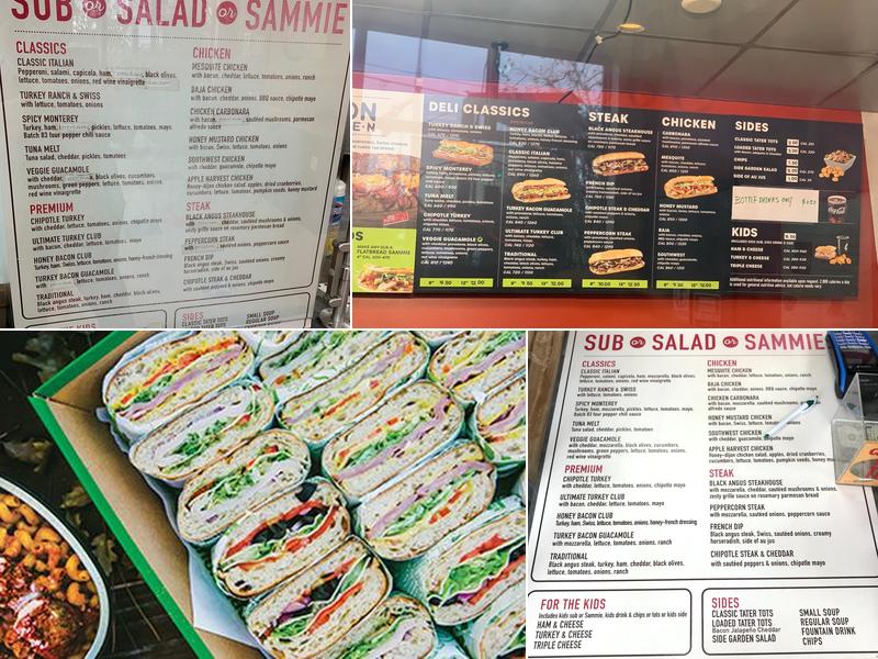 Quiznos Menu