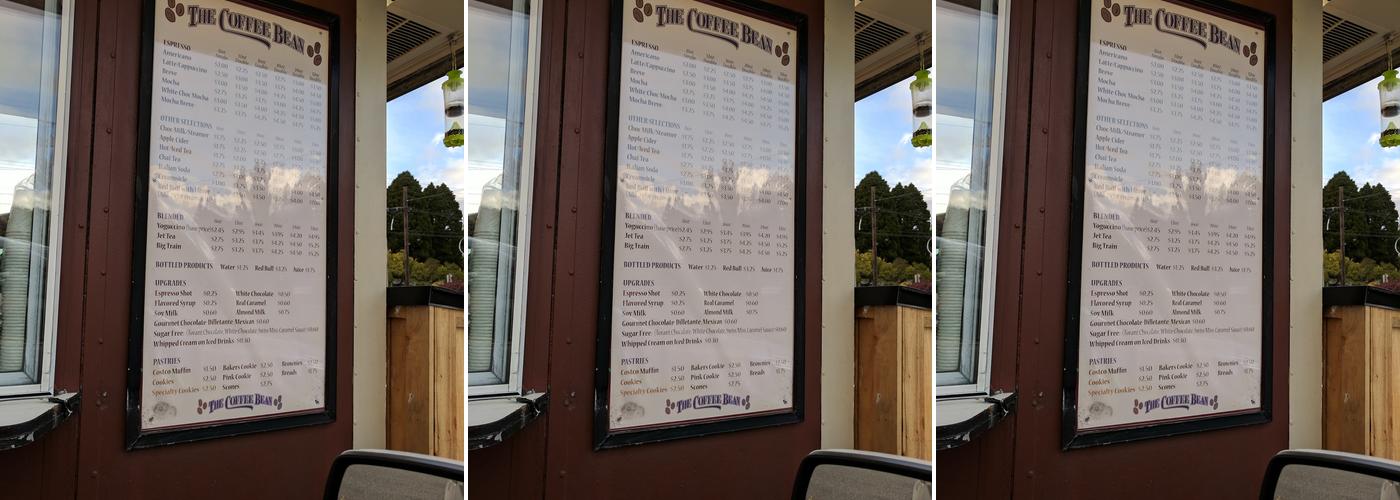 The Coffee Bean Menu