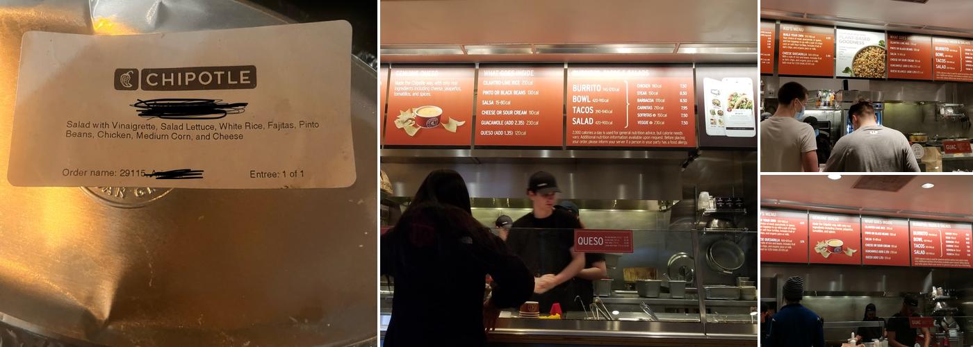 Chipotle Mexican Grill Menu