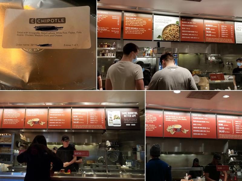 Chipotle Mexican Grill Menu