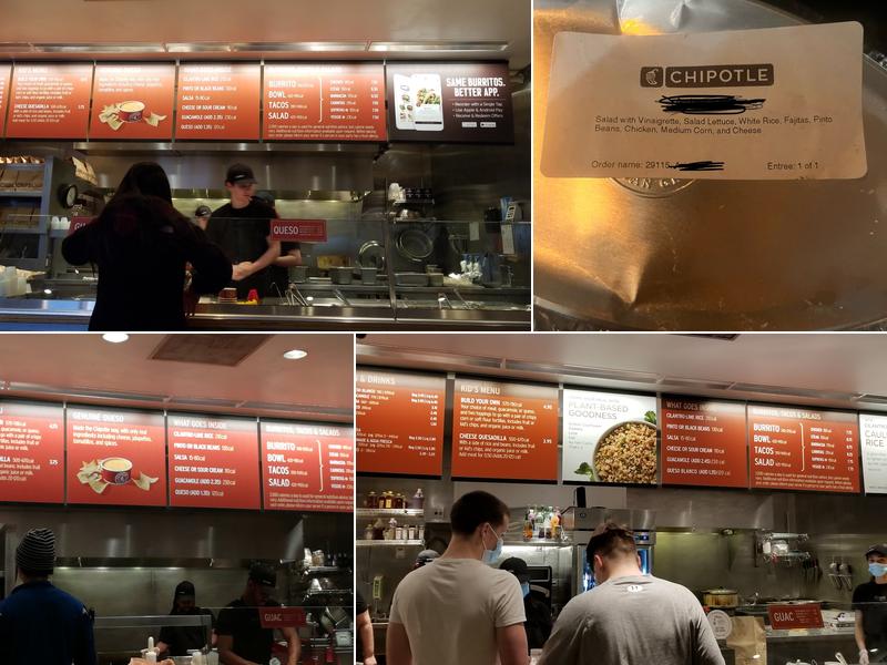 Chipotle Mexican Grill Menu