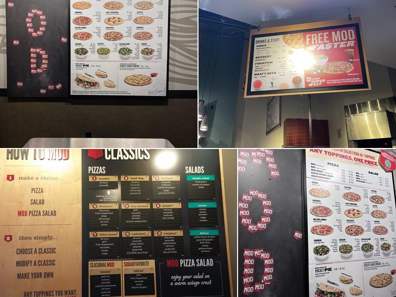 MOD Pizza Menu