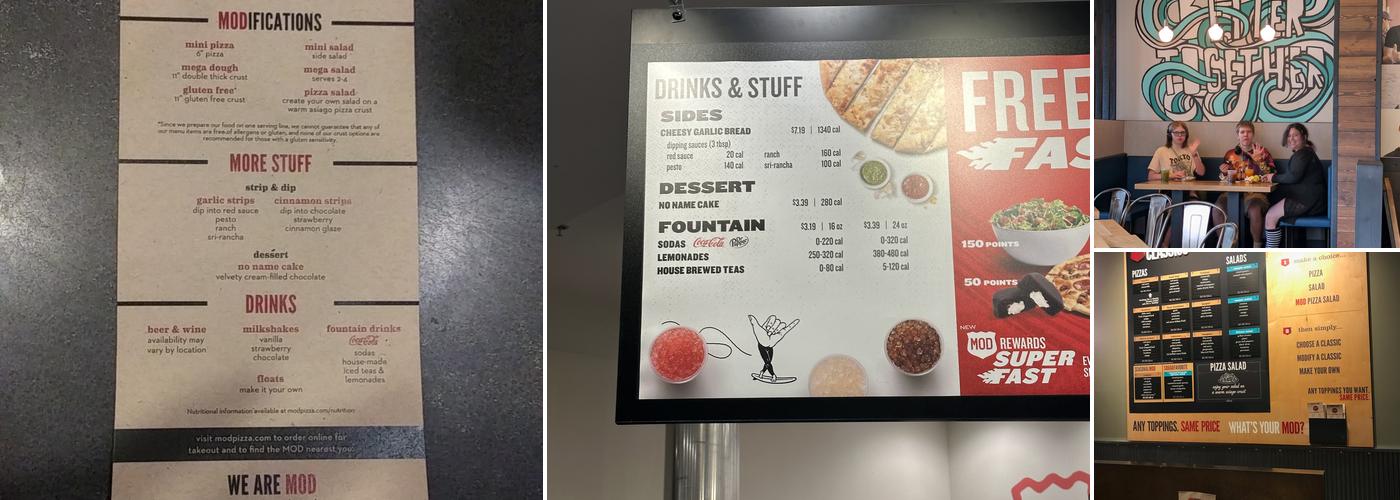 MOD Pizza Menu