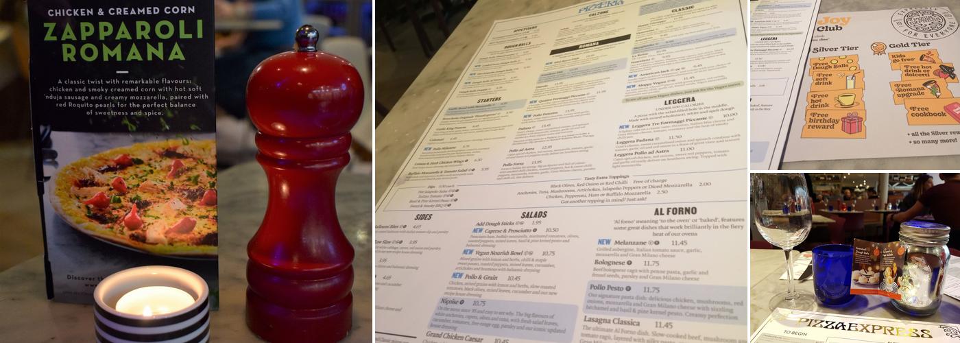 Pizza Express Menu