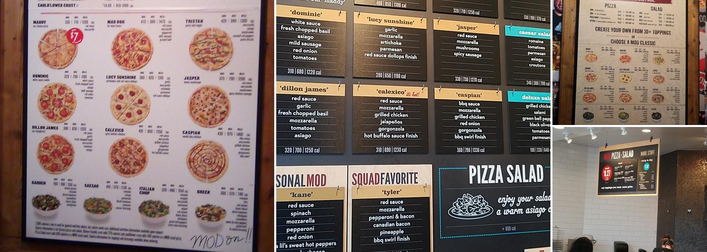MOD Pizza Menu