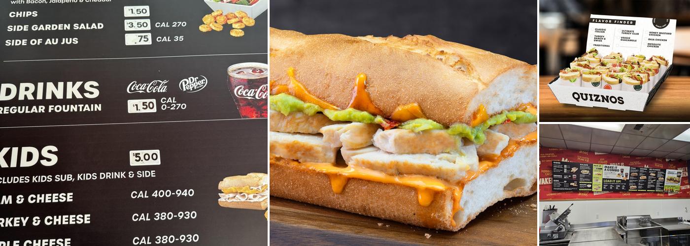 Quiznos Menu