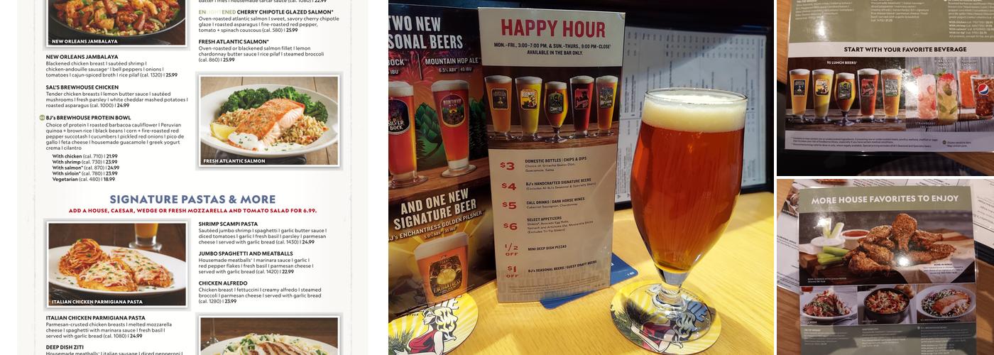 BJ's Restaurant & Brewhouse Menu