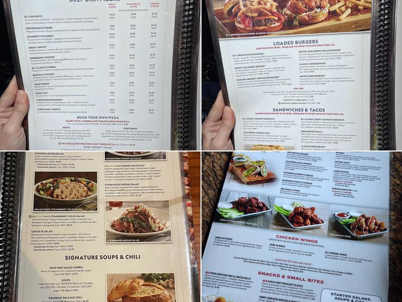 BJ's Restaurant & Brewhouse Menu