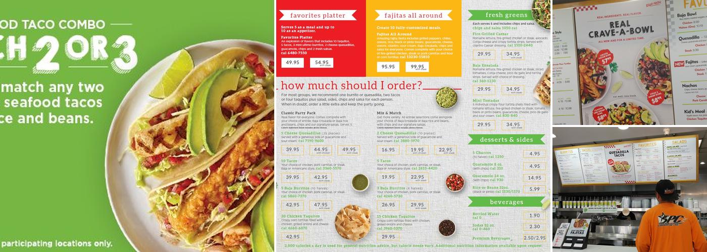 Baja Fresh Menu