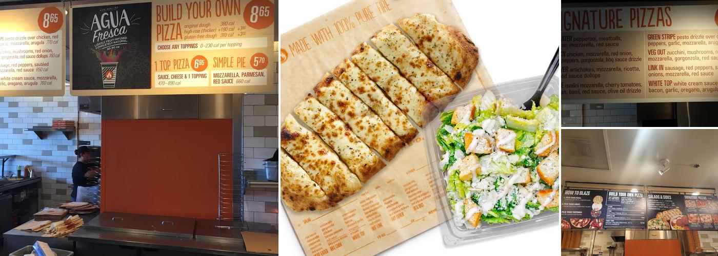 Blaze Pizza Menu