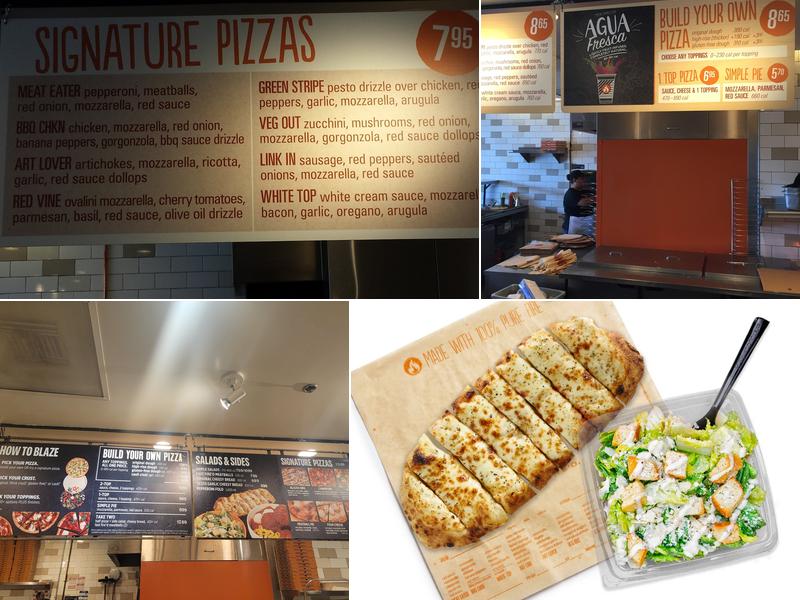 Blaze Pizza Menu