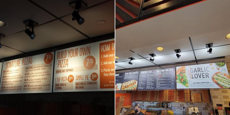 Blaze Pizza Menu