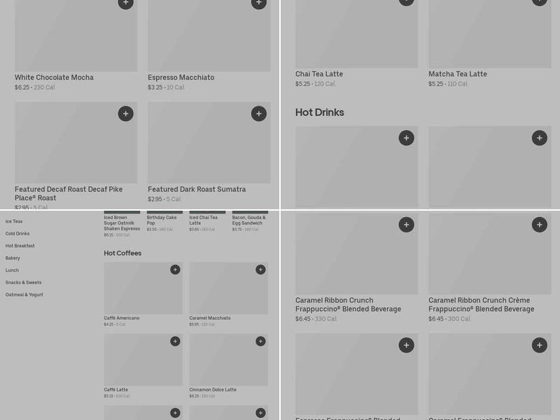 Starbucks Menu